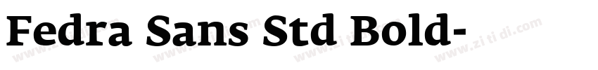 Fedra Sans Std Bold字体转换